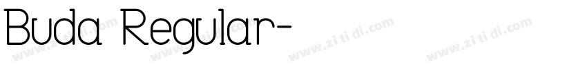 Buda Regular字体转换